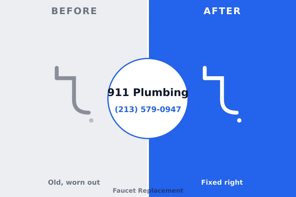Before and after: plumbing repair East Rockingham, NC